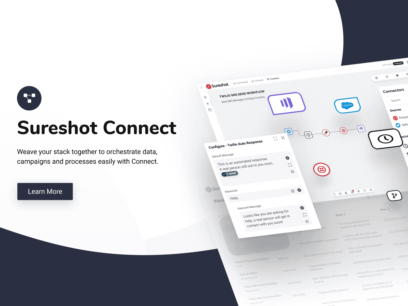 sureshot connect webpage